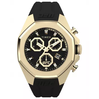 Relógio de homem TIMEX Expedition North Field Post Solar TW2W69800 45mm mostrador preto bracelete de pele