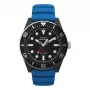Timex Expedition North Field Post Solar relógio de homem TW2Y02500 - 43 mm mostrador preto, bracelete em tecido verde, vidro safira