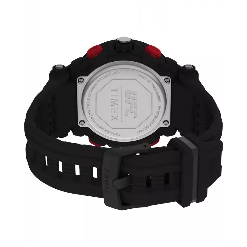 TIMEX relógio digital de quartzo para homem TW5M52800 50mm caixa de resina bracelete de resina preta