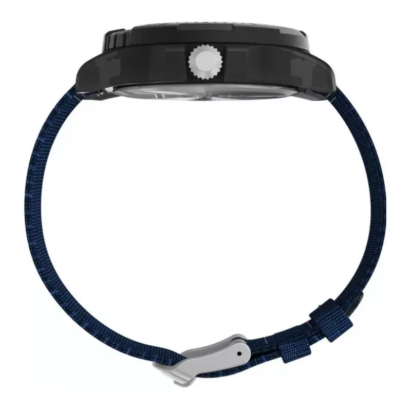 TIMEX relógio de homem Expedition North Field Post Solar TW2V40300 – 46 mm aço inoxidável, mostrador verde, bracelete de couro castanho, quartzo solar