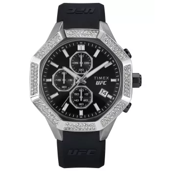 Relógio de campo de homem TIMEX TW2V99300 41mm Quartzo solar Aço inoxidável couro castanho