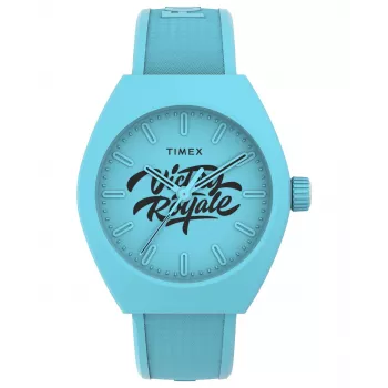 Relógio de campo TIMEX homem TW2W96900 40mm quartzo analógico pulseira de pele castanha mostrador preto