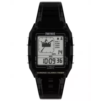 Relógio solar de quartzo de homem TIMEX TW2W96500 36mm caixa em aço inoxidável bracelete de tecido verde