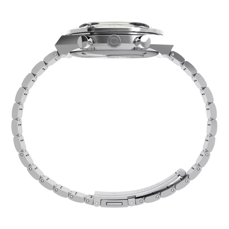 Relógio de Quartzo Timex para Homem TW2V42600 40mm com Mostrador Verde e Bracelete em Pele Castanha