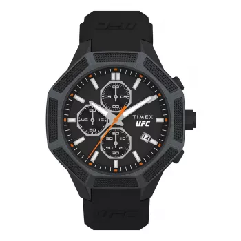 Timex homem TW2V87200 relógio Expedition North Field Post - 44mm quartzo solar, caixa em aço inoxidável, bracelete em tecido verde