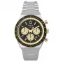 Relógio de quartzo de homem Timex TW2W64200 com bracelete de pele castanha e mostrador preto, 40mm