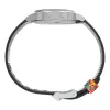 Relógio de quartzo unissexo Timex TW2Y46800 34mm prateado azul aço inoxidável