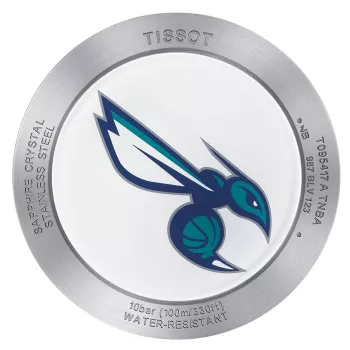 Relógio TISSOT PRS 516 de homem cronógrafo suíço de quartzo 42mm mostrador prateado bracelete de pele castanha T095417170373