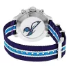 TISSOT PRS 516 cronógrafo de homem de quartzo suíço 42mm mostrador prateado bracelete de pele castanha T095417170373