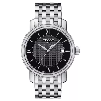 TISSOT T-Classic Bridgeport relógio de mulher 40mm aço inoxidável quartzo suíço