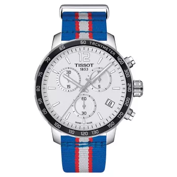 TISSOT T-Sport PRS 200 cronógrafo de homem 42mm mostrador azul aço inoxidável