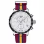 TISSOT T-Sport Quickster relógio cronógrafo de homem 42mm mostrador preto bracelete NATO T0954171707