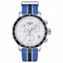 TISSOT T-Sport Quickster cronógrafo de homem 42mm bracelete de aço inoxidável PVD preto e nylon