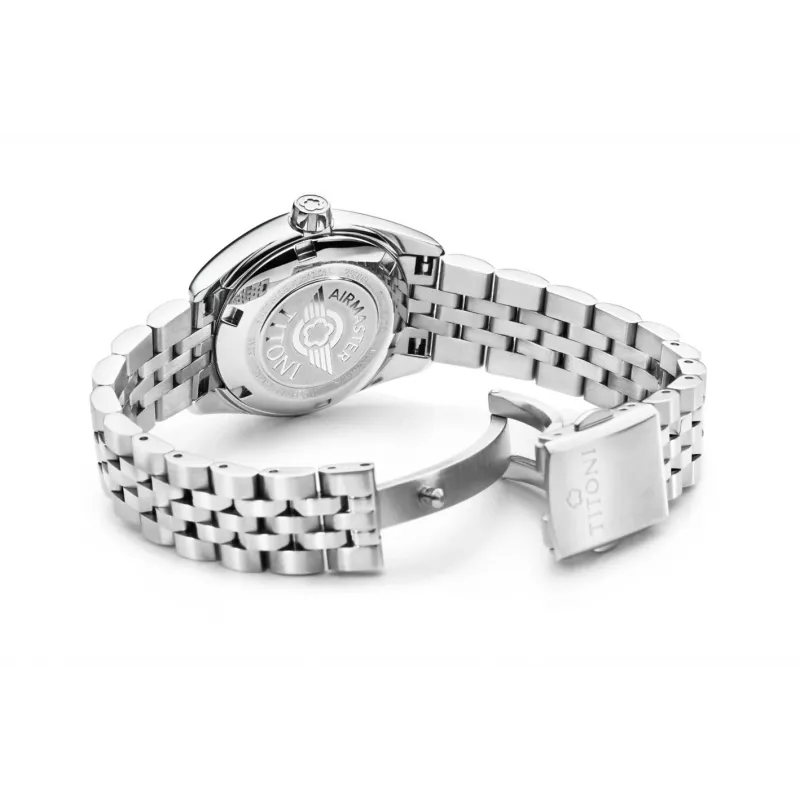 TITONI Relógio Automático Mulher 23909S-354 27mm Aço Inoxidável Mostrador Prateado