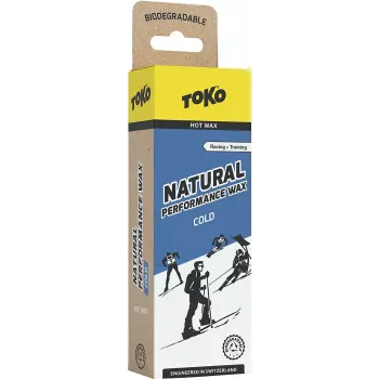 Cera de deslize natural Toko Performance Rub On Azul 120g