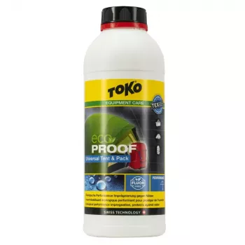 TOKO Tent and Pack Proof 1000 ml recarga - impermeabilizante e tratamento repelente de água para tendas, mochilas e têxteis outdoor
