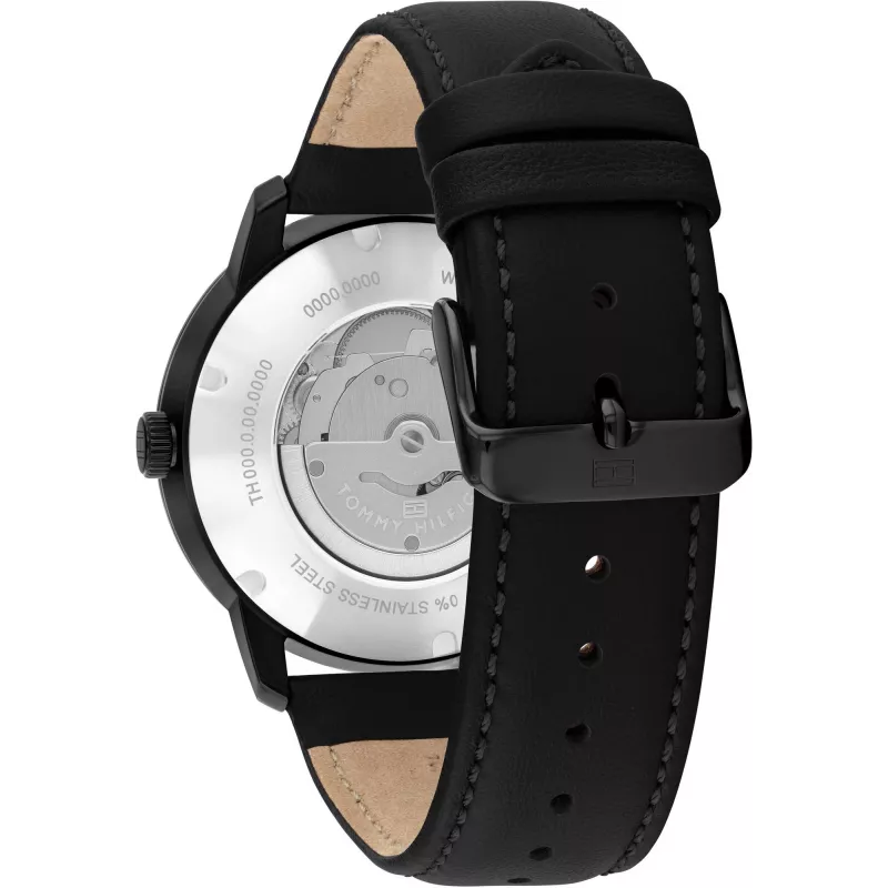 Relógio de quartzo Tommy Hilfiger Damon para homem 1710659 43mm mostrador azul aço inoxidável