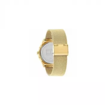 Relógio de quartzo analógico de homem Tommy Hilfiger 1710469 40mm mostrador azul bracelete de pele castanha