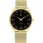 Relógio de quartzo analógico de homem Tommy Hilfiger 1710469 40mm mostrador azul bracelete de pele castanha