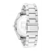 Tommy Hilfiger Relógio analógico de quartzo homem 1710541 44mm caixa de aço inoxidável bracelete de pele castanha mostrador azul
