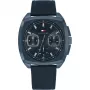 Tommy Hilfiger Relógio de homem 1710558 analógico de quartzo 40 mm mostrador azul pele castanha