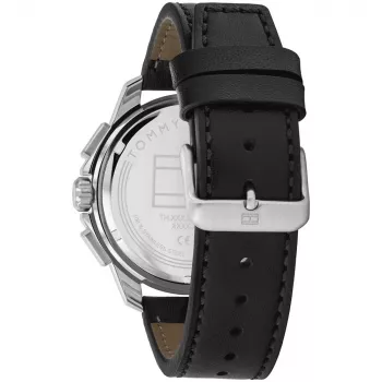 Relógio de quartzo analógico de homem Tommy Hilfiger 1710619 46mm mostrador azul aço inoxidável