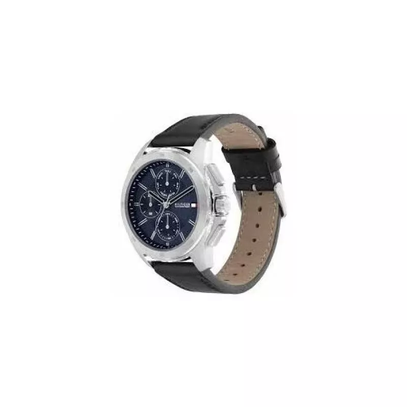 Relógio de quartzo analógico de homem Tommy Hilfiger 1710619 46mm mostrador azul aço inoxidável