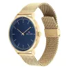 Relógio de quartzo analógico para homem Tommy Hilfiger 1791877 43mm aço inoxidável mostrador azul