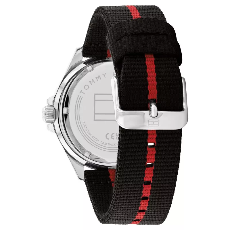 Tommy Hilfiger Relógio de homem 1792010 analógico de quartzo 43mm aço inoxidável mostrador azul