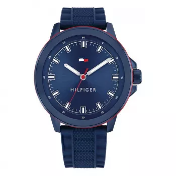 Relógio de quartzo analógico de homem Tommy Hilfiger 1792022 48mm aço inoxidável mostrador azul
