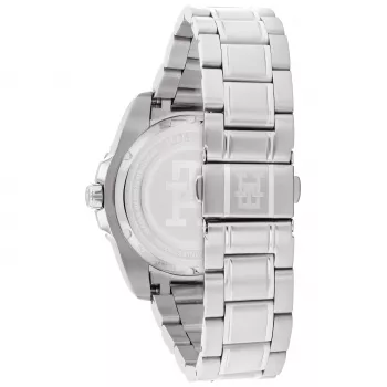 Relógio de quartzo analógico de homem Tommy Hilfiger 1792131 42mm mostrador azul pele castanha