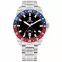 Relógio de quartzo analógico de homem Tommy Hilfiger 1792131 42mm mostrador azul pele castanha