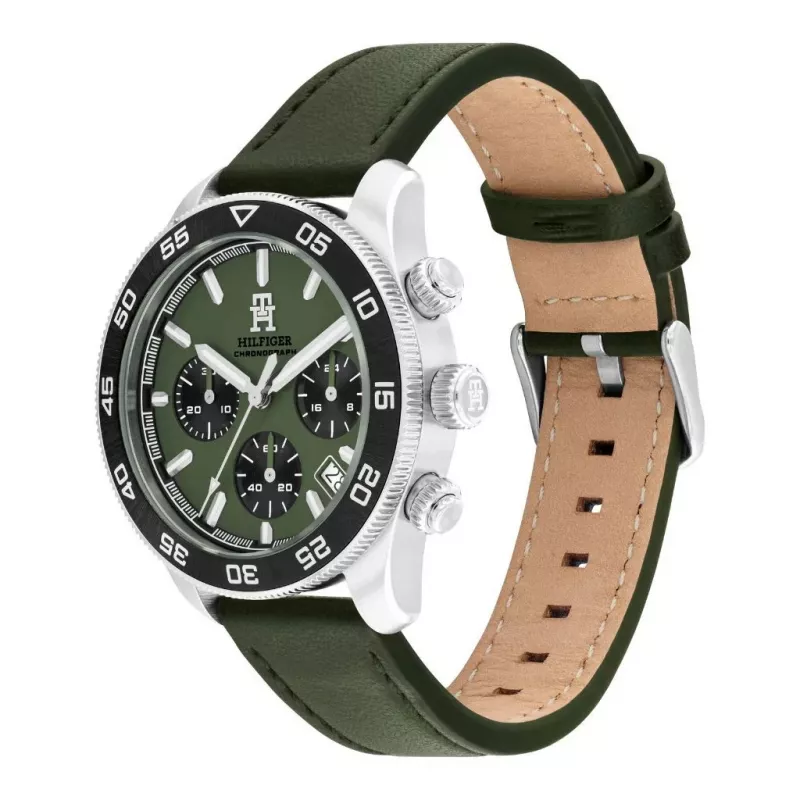 Relógio de homem Tommy Hilfiger 1792188 analógico de quartzo 40 mm aço inoxidável mostrador azul