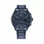 Relógio de quartzo Tommy Hilfiger Damon para homem 1791853 44 mm azul silicone