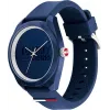 Relógio Tommy Hilfiger homem Damon quartzo 1791927 45mm mostrador azul bracelete de malha de aço inoxidável