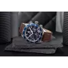 Relógio de quartzo de homem Tommy Hilfiger Damon 1792163 41mm aço inoxidável mostrador azul