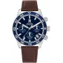 Relógio de quartzo de homem Tommy Hilfiger Damon 1792163 41mm aço inoxidável mostrador azul