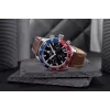 Relógio de quartzo de homem Tommy Hilfiger Damon 1792166 40mm mostrador azul pele castanha