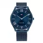 Tommy Hilfiger Relógio de quartzo de homem Decker 1710514 43mm Mostrador azul Pele castanha