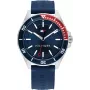 Tommy Hilfiger Relógio de homem Decker de quartzo 1792009 43mm mostrador azul aço inoxidável