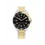 Relógio de quartzo para homem Tommy Hilfiger Decker 1792013 43mm mostrador azul pele castanha