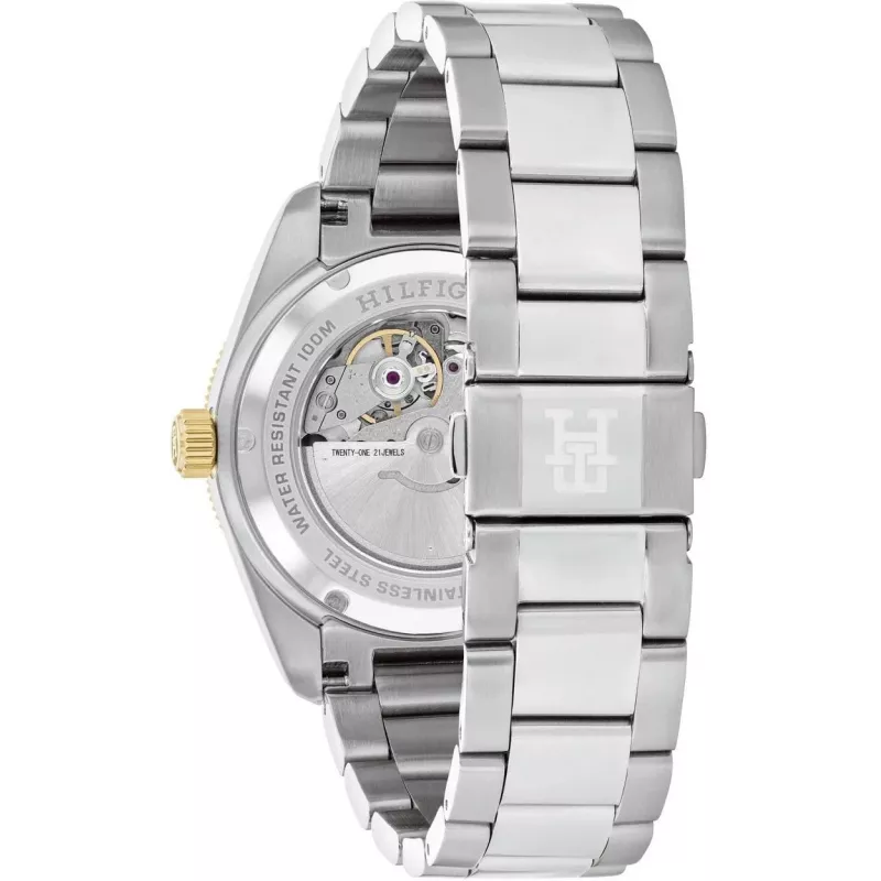 Tommy Hilfiger Relógio de quartzo de homem Decker 1792155 40mm mostrador azul Aço Inoxidável