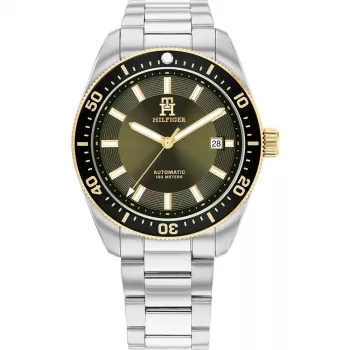 Tommy Hilfiger Relógio de quartzo de homem Decker 1792155 40mm mostrador azul Aço Inoxidável