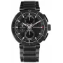 Tommy Hilfiger Relógio de quartzo homem Decker 44mm aço inoxidável mostrador azul pele castanha