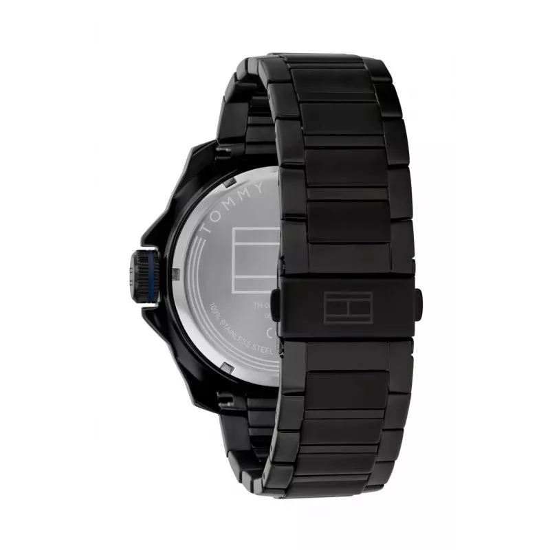 Relógio de quartzo analógico de homem Tommy Hilfiger 1792139 49mm azul silicone