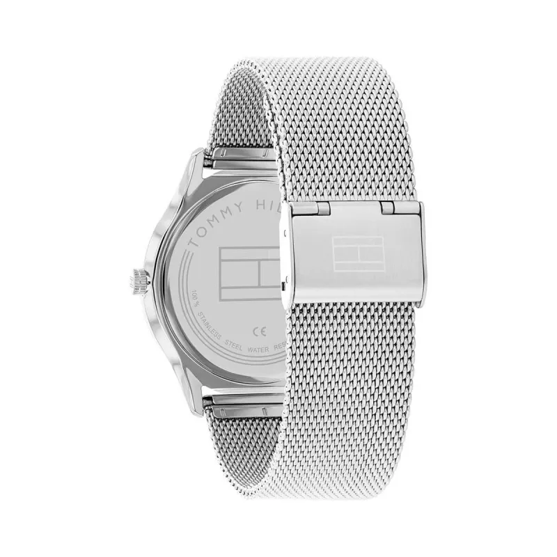Relógio de quartzo de homem TOMMY HILFIGER TH Sport 40mm mostrador azul bracelete de pele castanha 1710468