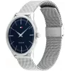 Relógio de quartzo de homem TOMMY HILFIGER TH Sport 40mm mostrador azul bracelete de pele castanha 1710468