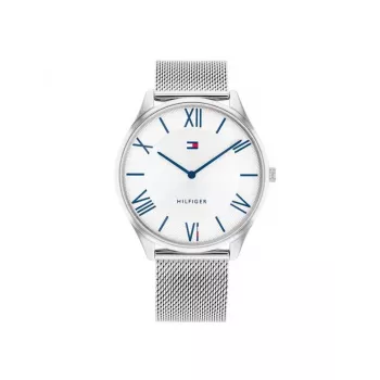 Relógio de homem TOMMY HILFIGER 1710512 43 mm mostrador azul bracelete de pele castanha