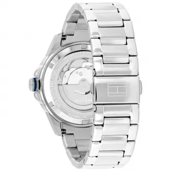 Tommy Hilfiger Relógio de homem 1710695 42mm mostrador azul malha de aço inoxidável