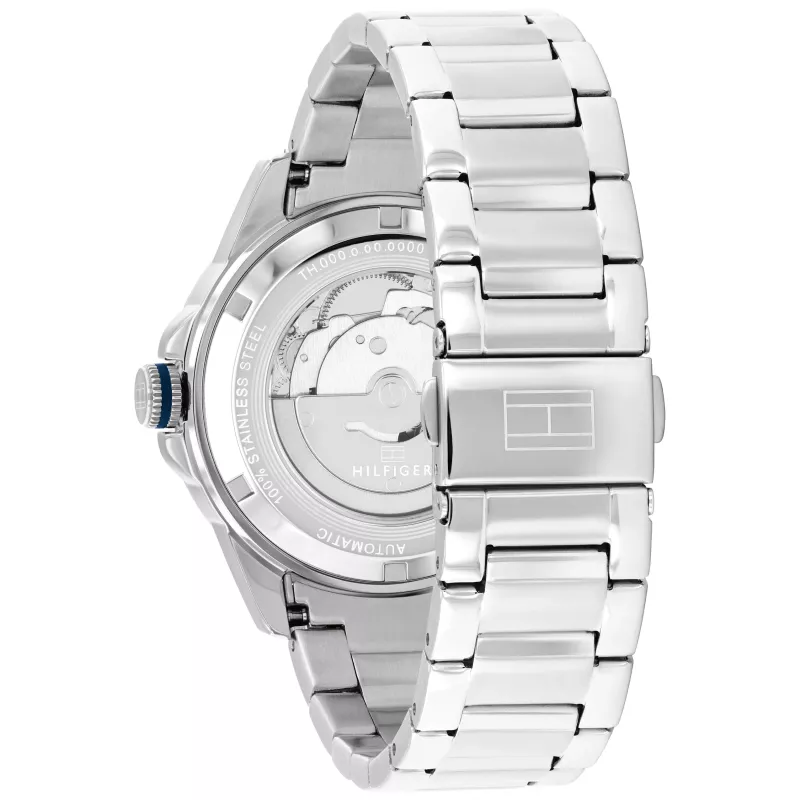 Tommy Hilfiger Relógio de homem 1710695 42mm mostrador azul malha de aço inoxidável